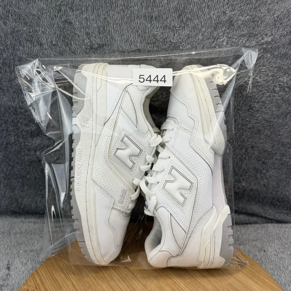 New Balance 550 Shoes Mens Size 8 D White Leather Basketball BB550PB1 Sneakers